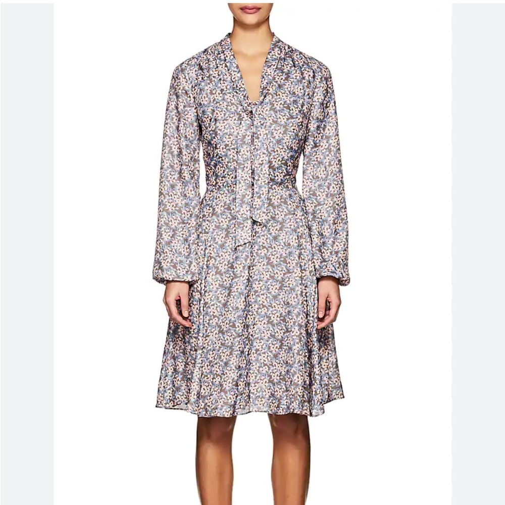 Barneys New York Floral Long Sleeve Dress